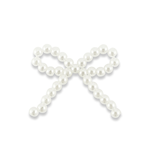 Statement-Anh&auml;nger Pearl Bow Pearl white