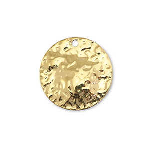 Anh&auml;nger aus Stainless Steel - Rostfreiem Round Gold