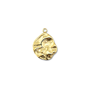 Anh&auml;nger aus Stainless Steel - Rostfreiem Round Gold