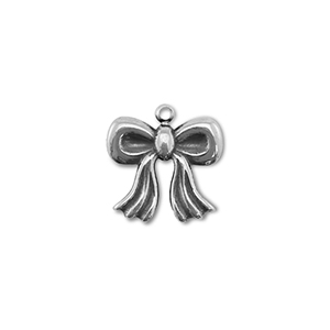 Anh&auml;nger aus Stainless Steel - Rostfreiem Bow Silver