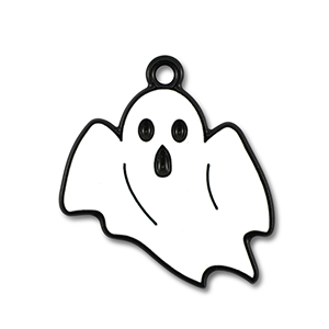 Anh&auml;nger Metall Ghost White-black