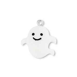 Anh&auml;nger aus Resin Ghost White-black