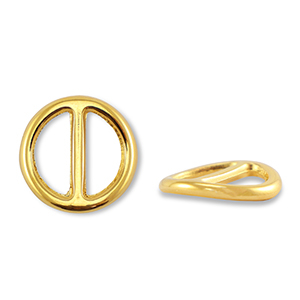 Schieber Metall DQ Round Gold (Nickelfrei)