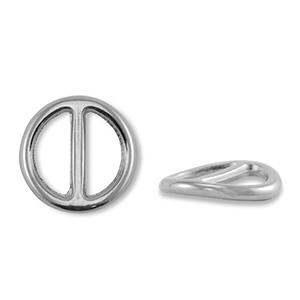 Schieber Metall DQ Round Antik silber (Nickelfrei)