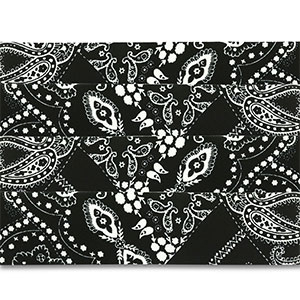 Bandana-Set 4 St&uuml;ck Black-white