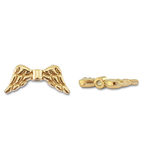 Perlen aus Stainless Steel - Rostfreiem Stahl Angel wings Gold