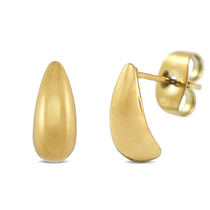 Ohrringe aus Stainless Steel - Rostfreiem Stahl Ohrstecker Gold