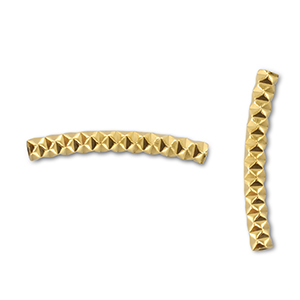 Perlen aus Stainless Steel - Rostfreiem Stah Tube Gold