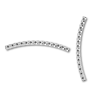 Perlen aus Stainless Steel - Rostfreiem Stah Tube Silver