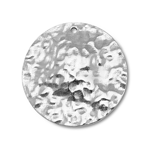 Anh&auml;nger aus Stainless Steel - Rostfreiem Round Silver