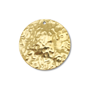 Anh&auml;nger aus Stainless Steel - Rostfreiem Round Gold