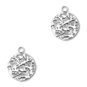 Anh&auml;nger aus Stainless Steel - Rostfreiem Round Silver