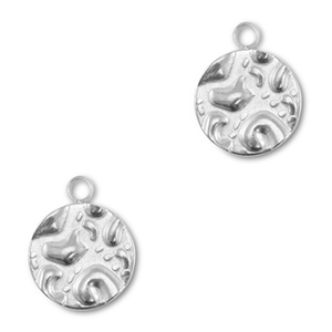 Anh&auml;nger aus Stainless Steel - Rostfreiem Round Silver
