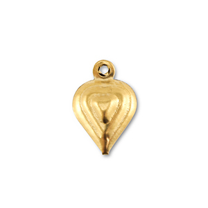 Anh&auml;nger aus Stainless Steel - Rostfreiem Heart Gold