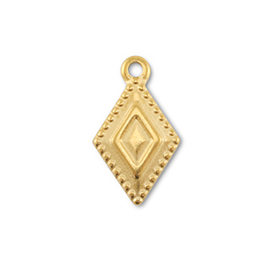Anh&auml;nger aus Stainless Steel - Rostfreiem Rhombus Gold