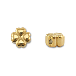 Perlen aus Stainless Steel - Rostfreiem Stah Clover Gold