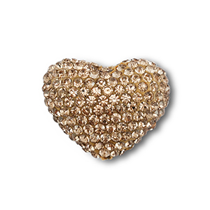 Perlen Bohemian Heart Taupe brown