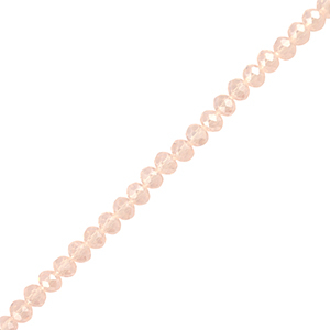 Facetten Top Glas Perlen 8x6mm Rondellen Light pink