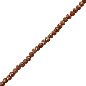 Facetten Top Glas Perlen 6x4mm Rondellen Dark red-brown