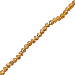 Facetten Top Glas Perlen 6x4mm Rondellen Brown