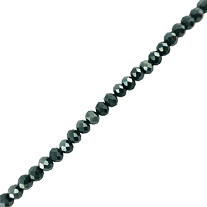 Facetten Top Glas Perlen 4x3mm Rondellen Dark blue