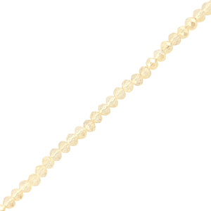 Facetten Top Glas Perlen 4x3mm Rondellen Light champagne