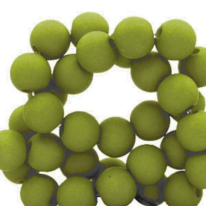 8 mm Perlen aus Acryl Moss green