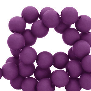 6 mm Perlen aus Acryl Dark purple