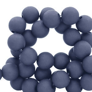 4 mm Perlen aus Acryl Denim blue