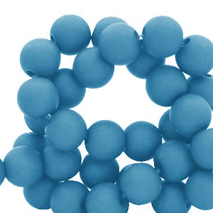 4 mm Perlen aus Acryl Azure blue
