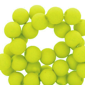 4 mm Perlen aus Acryl Lime green