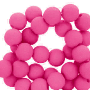 4 mm Perlen aus Acryl Fuchsia