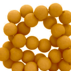 4 mm Perlen aus Acryl Light cognac brown