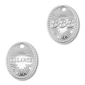 BY31&reg; Anh&auml;nger aus Stainless Steel - Rostfreiem Engelszahlen 888 / Balance Silver