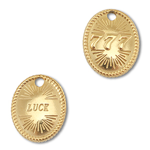BY31&reg; Anh&auml;nger aus Stainless Steel - Rostfreiem Engelszahlen 777 / Luck Gold
