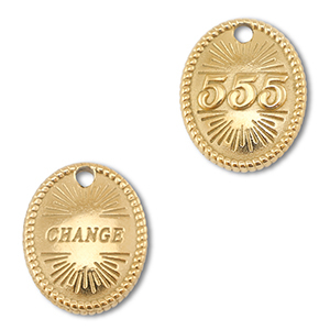 BY31&reg; Anh&auml;nger aus Stainless Steel - Rostfreiem Engelszahlen 555 / Change Gold