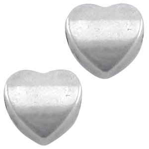 DQ Metall Herz 8mm Antik silber (Nickelfrei)