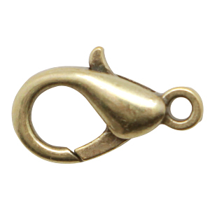 Zubeh&ouml;r Metall DQ Karabinerverschluss12mm Antik bronze (Nickelfrei)