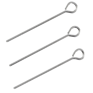 Metall DQ Kettelstift 25mm Antik silber (Nickelfrei)