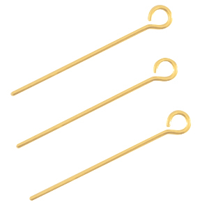 Metall DQ Kettelstift 25mm Gold (Nickelfrei)