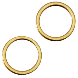 Metall DQ Ring 8mm Gold (Nickelfrei)
