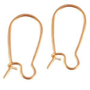 Ohrring Design Quality Metall 18mm Rosegold (Nickelfrei)