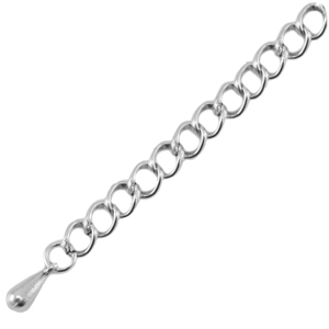 Metall DQ Verl&auml;ngerungskette Antik silber (Nickelfrei)