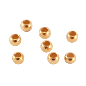 Metall DQ Quetsch Perle 3mm Rosegold (Nickelfrei)