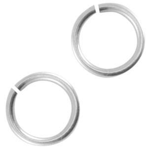 Metall DQ Bindering 8mm Antik silber (Nickelfrei)