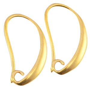 Metall DQ Ohrringe Gold (nickelfrei)
