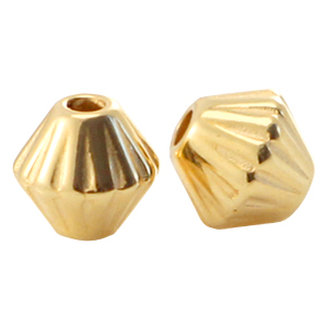Metall DQ Perlen Kegel Gold (Nickelfrei)
