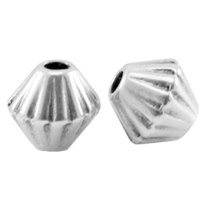 Metall DQ Perlen Kegel Antik silber (Nickelfrei)