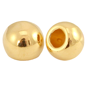 Metall DQ Endkappen &Oslash;2mm Gold (Nickelfrei)