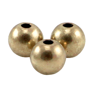 Metall DQ Perlen rund 3mm Antik bronze (nickelfrei)